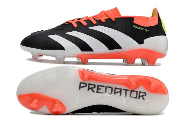 Adidas Predator Elite FG Tongue FG Fotballsko Hvit Oransje
