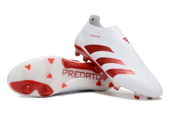 Adidas Predator Elite FG Tongue FG Fotballsko hvit rød