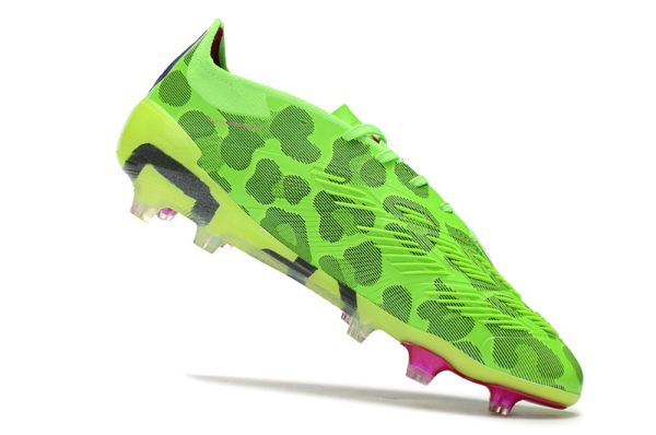 Adidas Predator Elite Lace Tongue FG Fotballsko Grønn Lilla