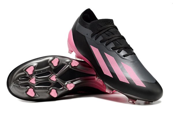 Adidas x23 crazyfast.1 FG Fotballsko Svart Rosa